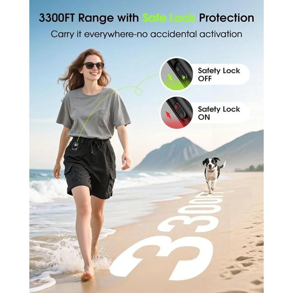 Vibrating Dog Training Collar No Shock with Remote